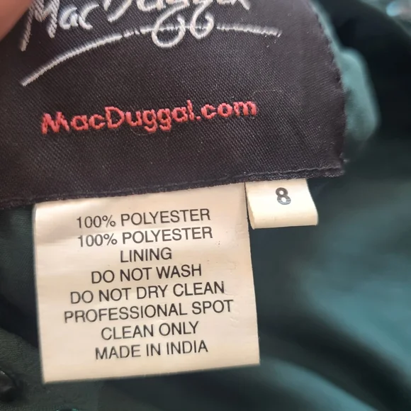 Mac Duggal  Green Sequin Dress - Picture 2 of 5